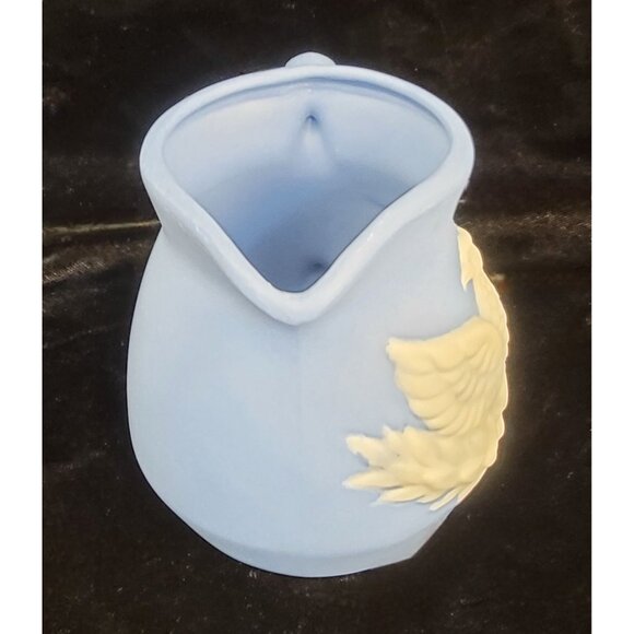 Vintage Powder Blue Wedgwood Jasperware Creamer Pitcher - Picture 5 of 15